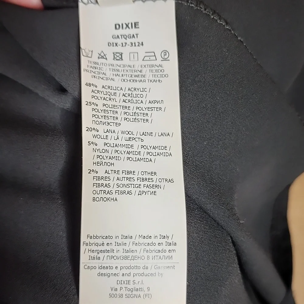 Dixie skirt embroidered chiffon full black size 6/8 - Picture 10 of 12